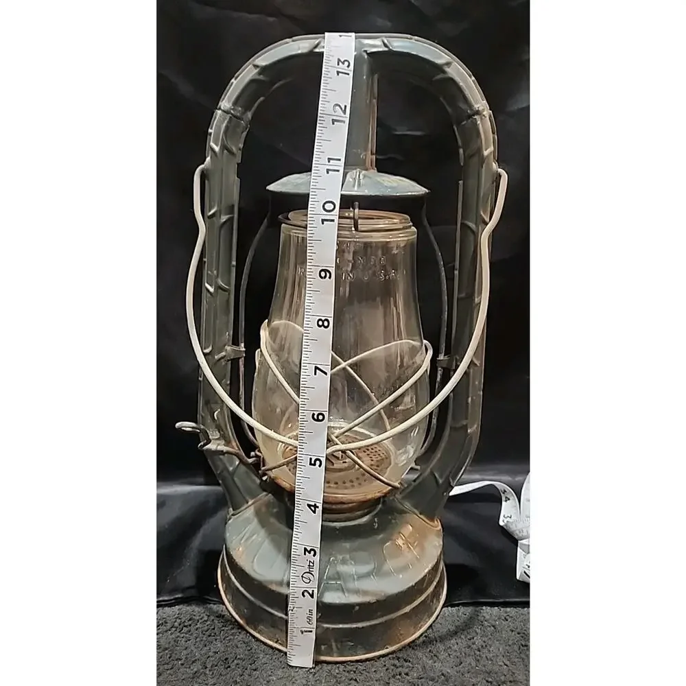 Vtg Dietz Hy Lo Karosene Lantern Fitzall 2H Loc Nob Globe New York USA Monarch